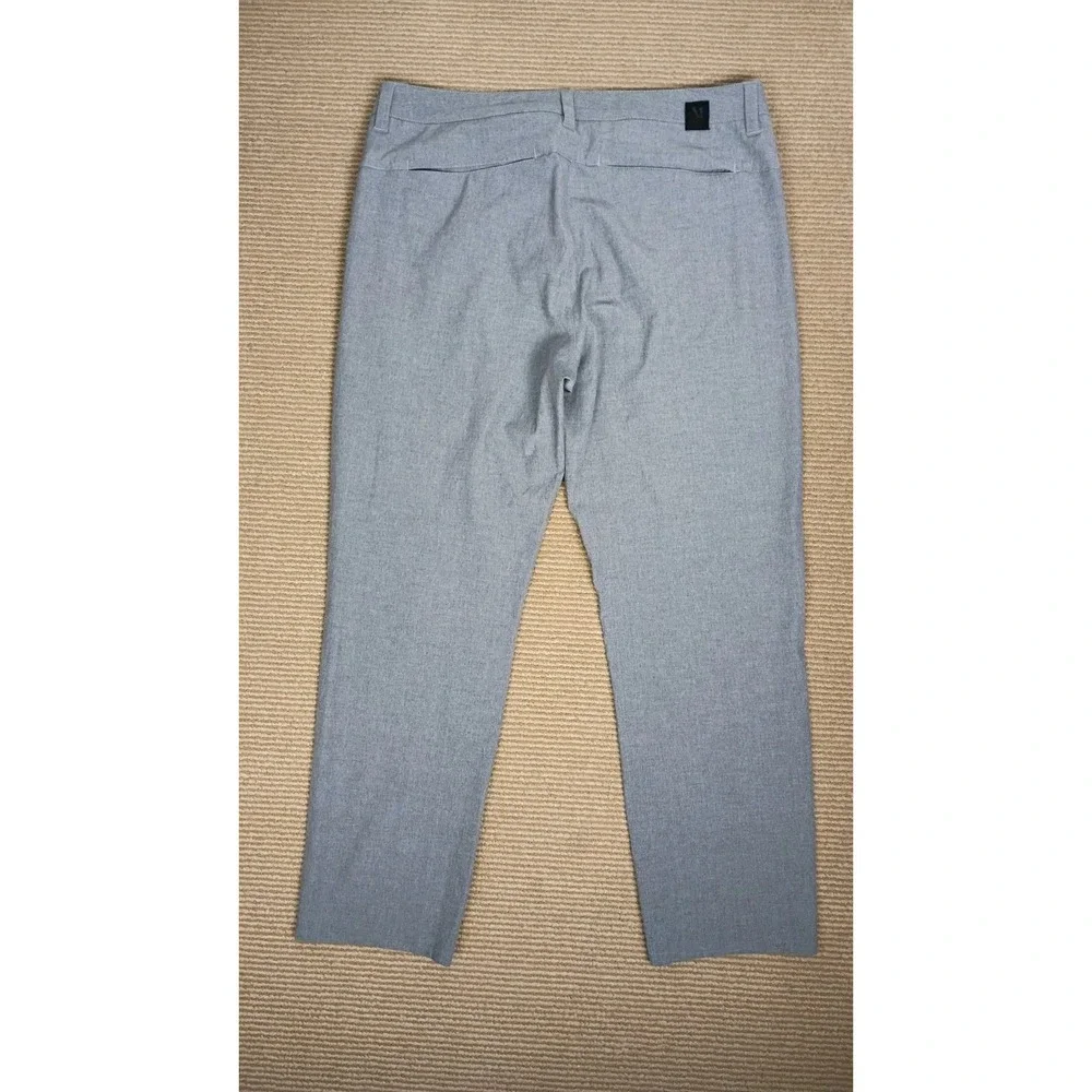 Vuori Aim V431 Pants Mens Chino Pants Sz  32x27 Gray  4  Way Stretch Slim Fit